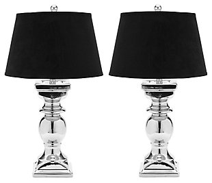 Silver Finish Baluster Table Lamp (Set of 2), , large