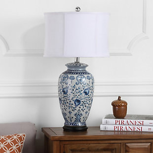Jar Shaped Floral Table Lamp, , rollover