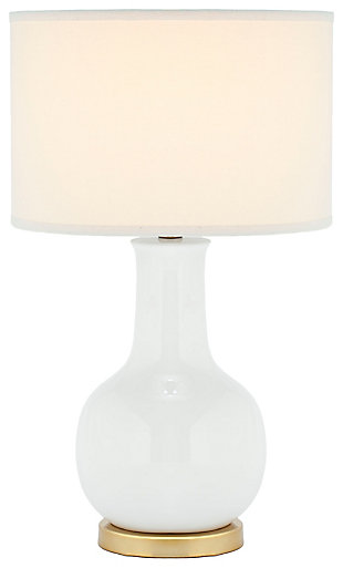 Ceramic Paris Table Lamp, White, large