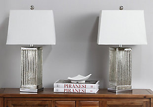 Textured Glass Table Lamp (Set of 2), , rollover