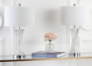 Fluted Glass Table Lamp (Set of 2), , rollover