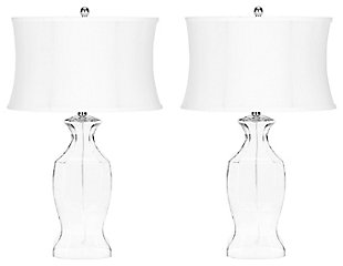 Oval Shaped Glass Table Lamp (Set of 2), , large