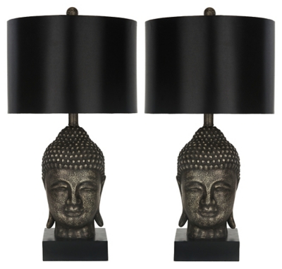 Buddha Shaped Table Lamp (Set of 2), , large