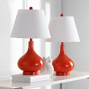 Antwerp Gourd Table Lamp (Set of 2), Orange, rollover