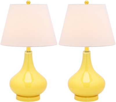 Antwerp Gourd Table Lamp (Set of 2), Yellow, large
