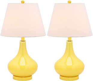 Antwerp Gourd Table Lamp (Set of 2), Yellow, rollover