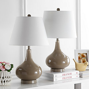 Antwerp Gourd Table Lamp (Set of 2), Taupe, rollover