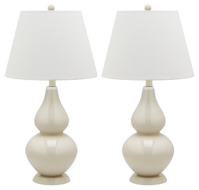 large cream table lamp