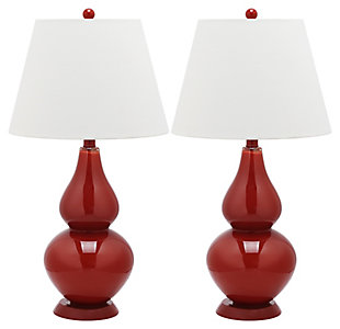 Brixton Double Gourd Table Lamp (Set of 2), Sangria, large