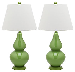 Brixton Double Gourd Table Lamp (Set of 2), Avocado, large