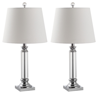 Pillar Shaped Crystal Table Lamp (Set of 2) | Ashley Furniture HomeStore