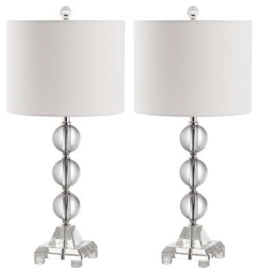Three Orb Crystal Table Lamp (Set of 2), , large