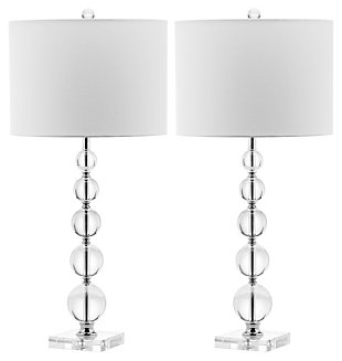 Stacked Crystal Ball Table Lamp (Set of 2), , large
