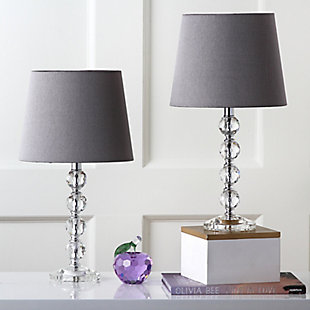 Stacked Crystal Ball Lamp (Set of 2), Gray, rollover