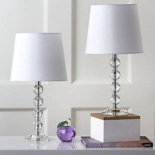 Stacked Crystal Ball Lamp (Set of 2), White, rollover