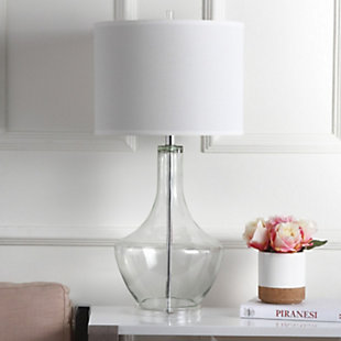 Urn Shaped Table Lamp, Transparent, rollover