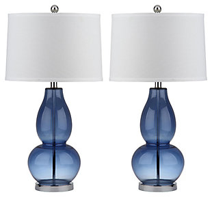Double Gourd Lamp (Set of 2), Transparent Blue, large