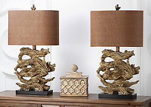 Faux Wood Table Lamp (Set of 2), , rollover