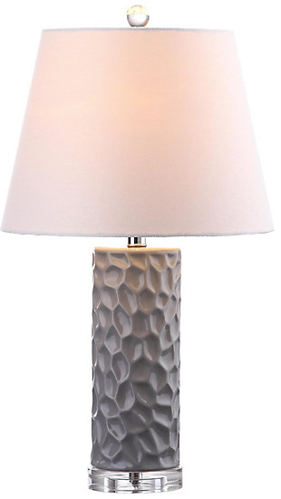 Textured Table Lamp (Set of 2), Gray, rollover