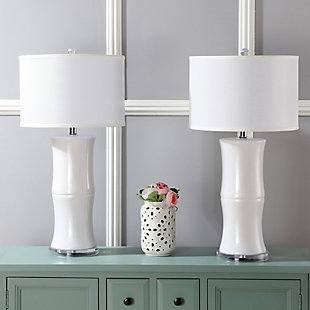 Ceramic Bamboo Table Lamp (Set of 2), , rollover
