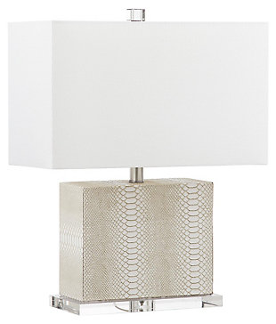 Faux Snakeskin Table Lamp, , large