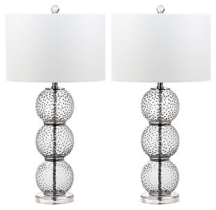 Textured Glass Table Lamp (Set of 2), , large