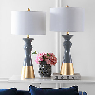 Ceramic Two Toned Table Lamp (Set of 2), , rollover