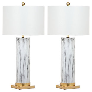 Faux Marble Table Lamp (Set of 2), , large