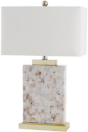 Shell Rectangular Table Lamp, , rollover
