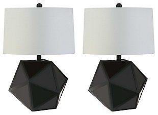 Sculpted Three Dimensional Table Lamp (Set of 2), , large