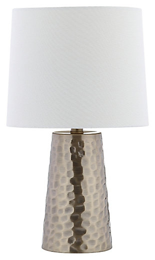 Metal Textured Table Lamp, , large