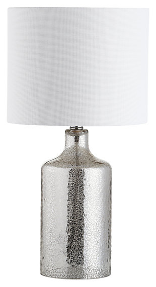 Silver Finished Contemporary Table Lamp, , large