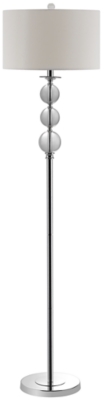 large silver floor lamp