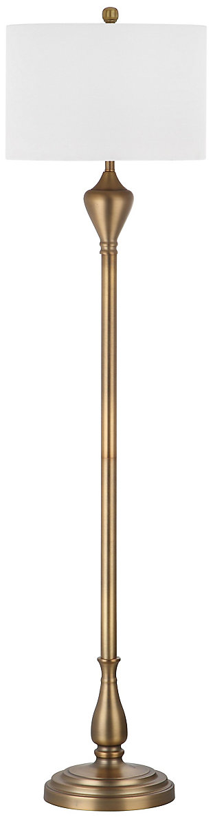 Gold Finish 60.5" Floor Lamp, , large