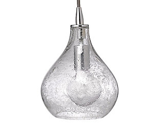 Relaxed Elegance Clear Pendant - Small, Clear, large