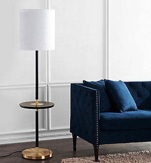 Black Finish End Table 65" Floor Lamp, , rollover