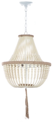 Beaded 16.5" Pendant Lamp, , large