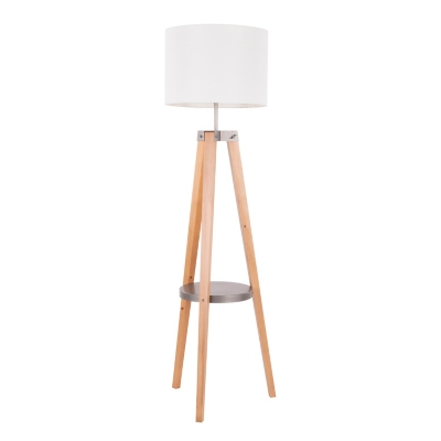 modern floor lamp with shelves
