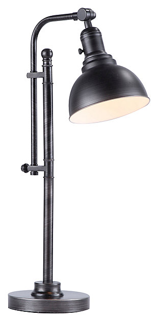 Industrial Table Lamp Ashley, Bleeker Adjustable Cfl Floor Lamp