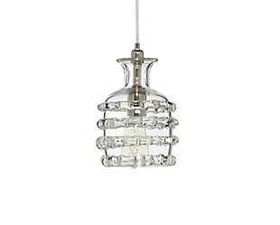 Relaxed Elegance Clear Pendant- Small, Clear, large