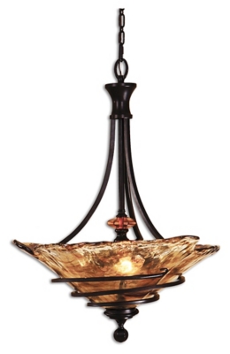 L600001048 Hand Wrought Oil Rubbed Pendant, Toffee sku L600001048