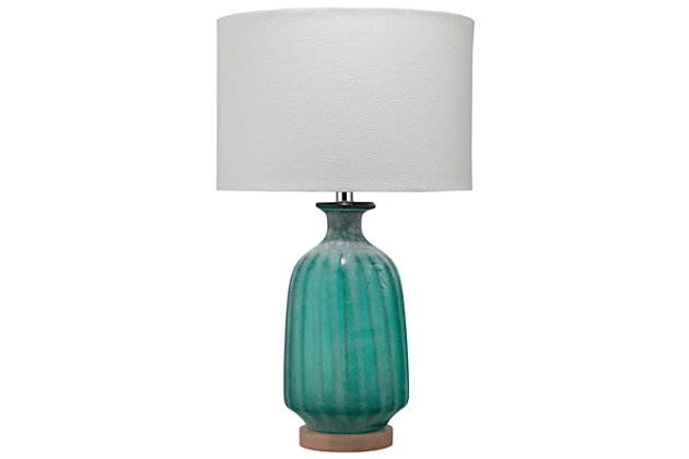 Home Accents Frosted Glass Aqua Table, Aqua Table Lamp