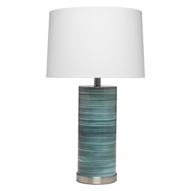Home Accents Swirling Glass Casey Table Lamp