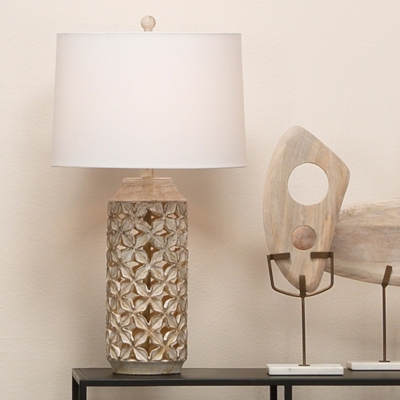 Relaxed Elegance Kaiden Table Lamp, White