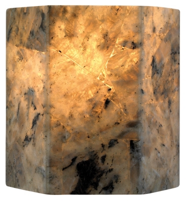 Laboradorite Borealis Hexagon Wall Sconce, Gray, rollover