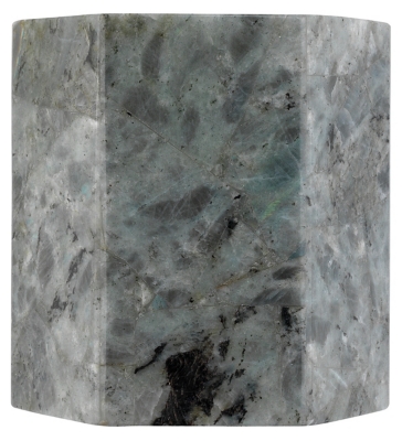 Laboradorite Borealis Hexagon Wall Sconce, Gray, large