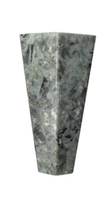 Laboradorite Borealis Tall Hexagon Wall Sconce, Gray, large