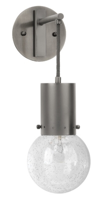 Steel Strada Pendant Sconce, Gunmetal Finish, large