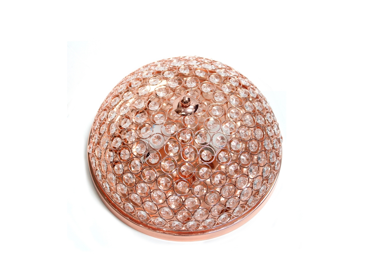 Elegant designs 2 light elipse crystal flush mount ceiling light sales