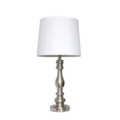 Elegant Designs Brushed Steel Lamp Set of 3 | Ashley